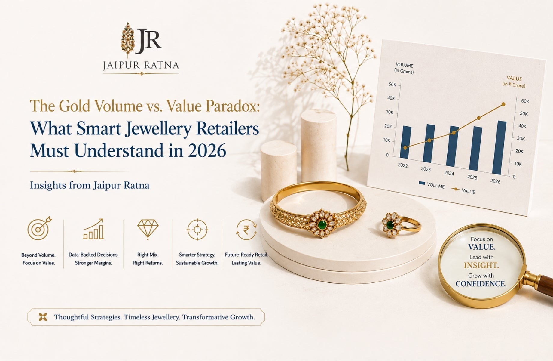 The Gold Volume vs. Value Paradox: What Smart Jewellery Retailers Must Understand in 2026 - Insights from Jaipur Ratna